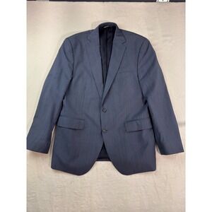 Coppley Esquire 2112 Blue Pinstripe 100% Wool Blazer Sport Coat Mens 44R
